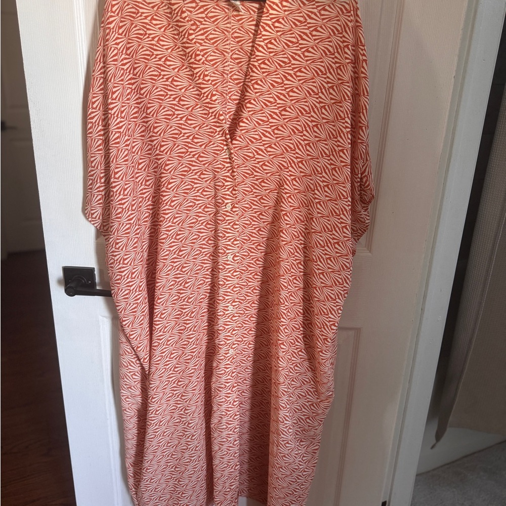H&M Orange Patterned Blouse